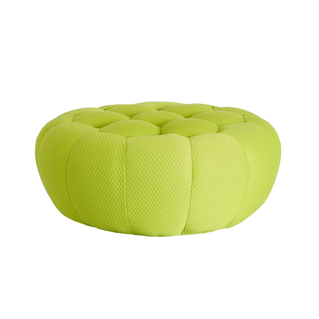 Essential lime-green 3D-Knitted Fabric Ottomans | 1-Piece, 3D-Knitted Fabric, Compact Design