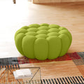 Essential lime-green 3D-Knitted Fabric Ottomans | 1-Piece, 3D-Knitted Fabric, Compact Design