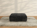 Matrix Black Washable Ottoman | 1-Piece, Corduroy Fabric, Modular Design