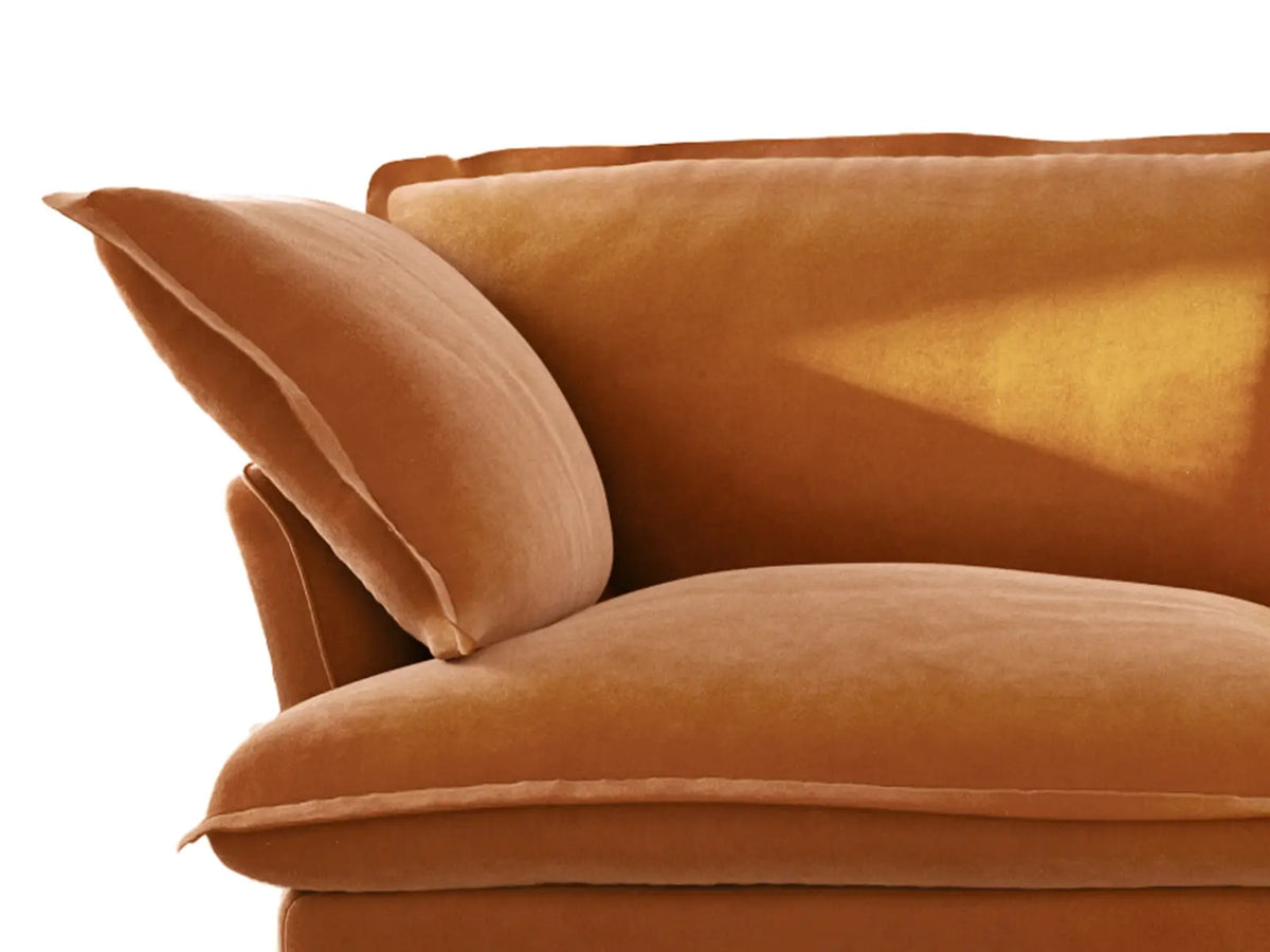 Deluxe Cloud 4-Seater U-Shaped Sofa with Storage | 6-Piece (includes 2 ottomans), Velvet Fabric, Washable Covers