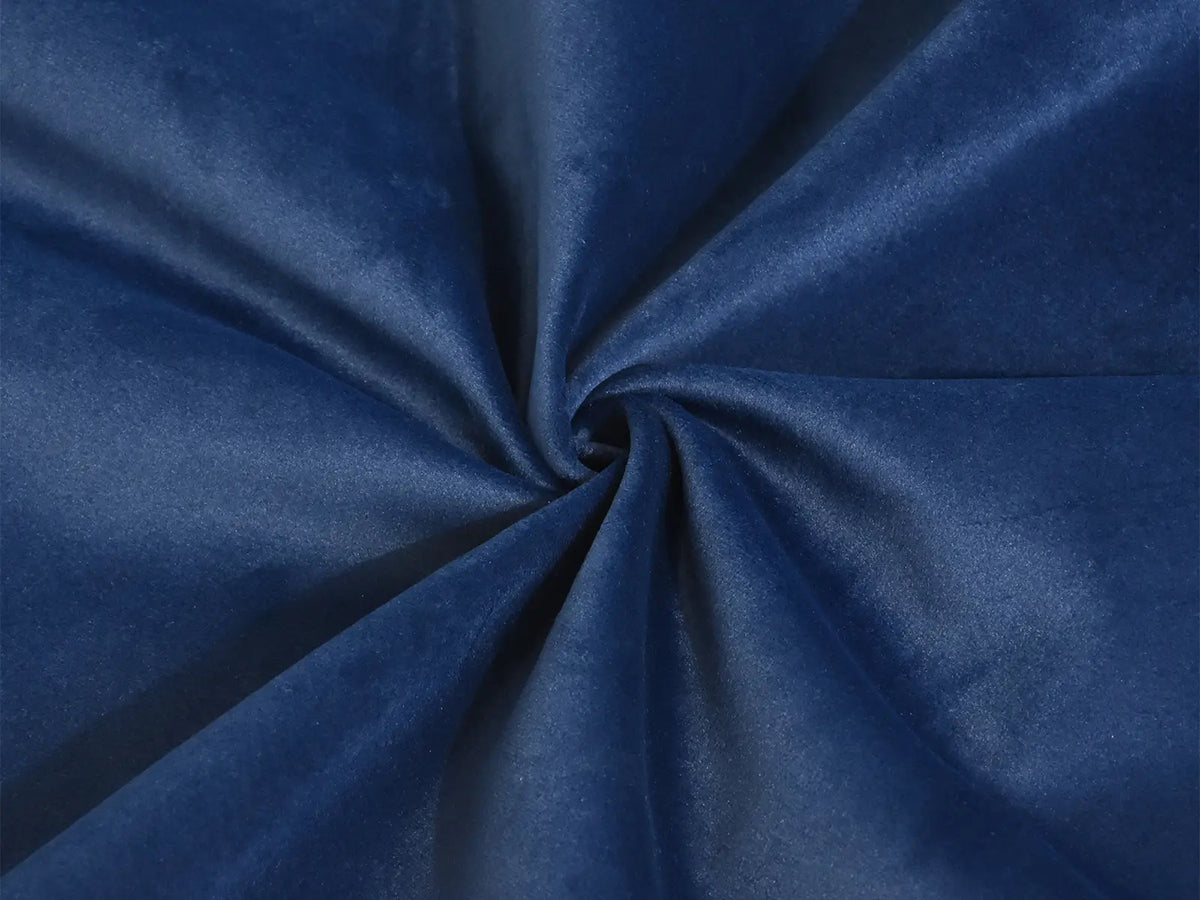 Deluxe Cloud Dark Blue 2-Seater Loveseats for Studio | 2-Piece, Velvet Fabric, Washable Covers