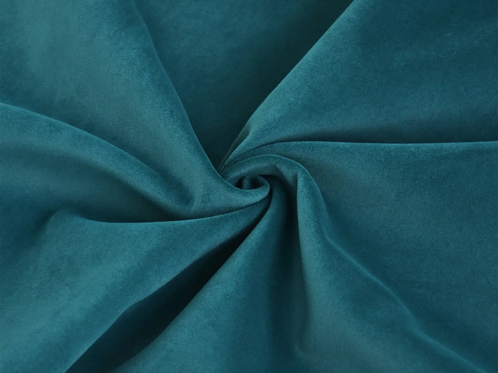 Deluxe Cloud Turquoise 1-Seater Single Sofa | 1-Piece, Velvet Fabric, Washable Covers