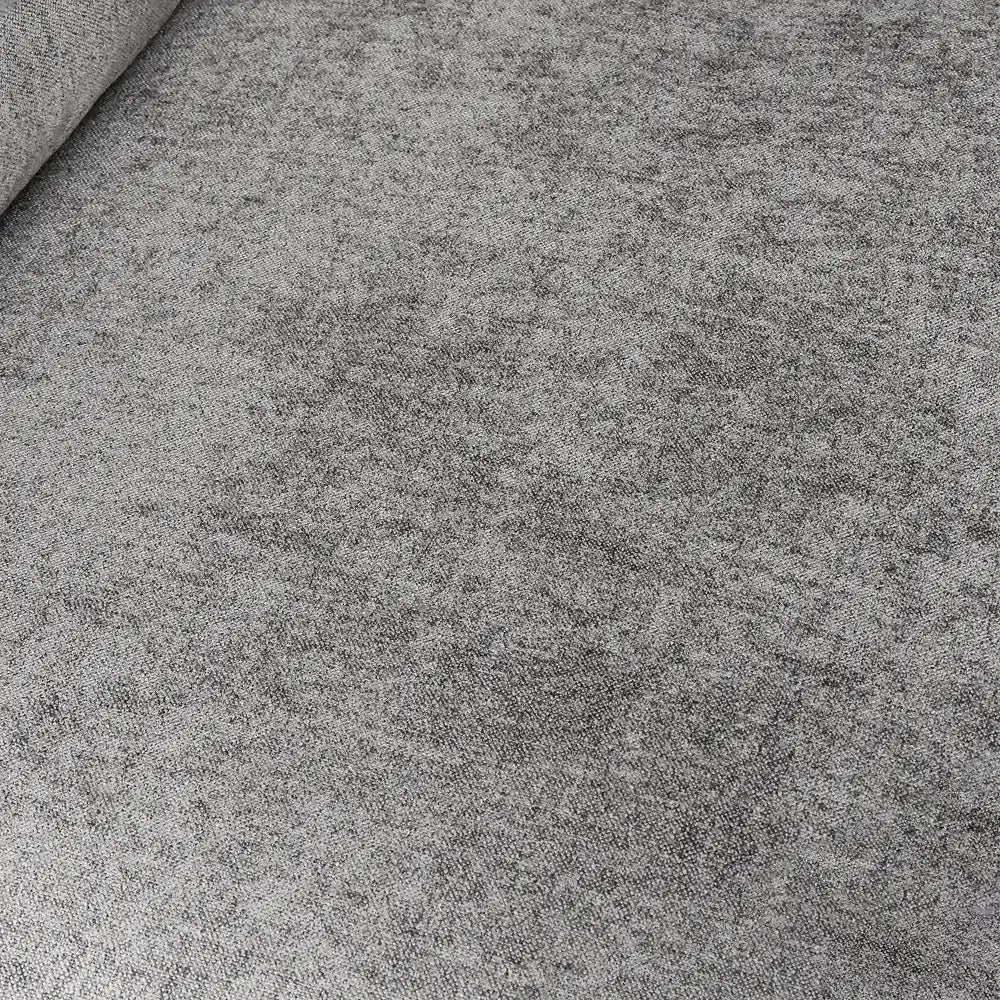 Deluxe Cloud Light-Grey Storage Ottoman | 1-Piece, Cotton and Linen Fabric, Washable Covers