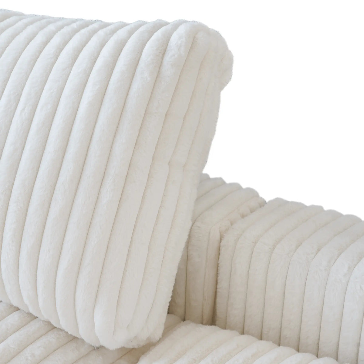 Deluxe Cloud Beige 3-Seater L-Shaped Sectionals | 4-Piece (includes 1 ottoman), Plush Fabric, Removable & Washable Covers