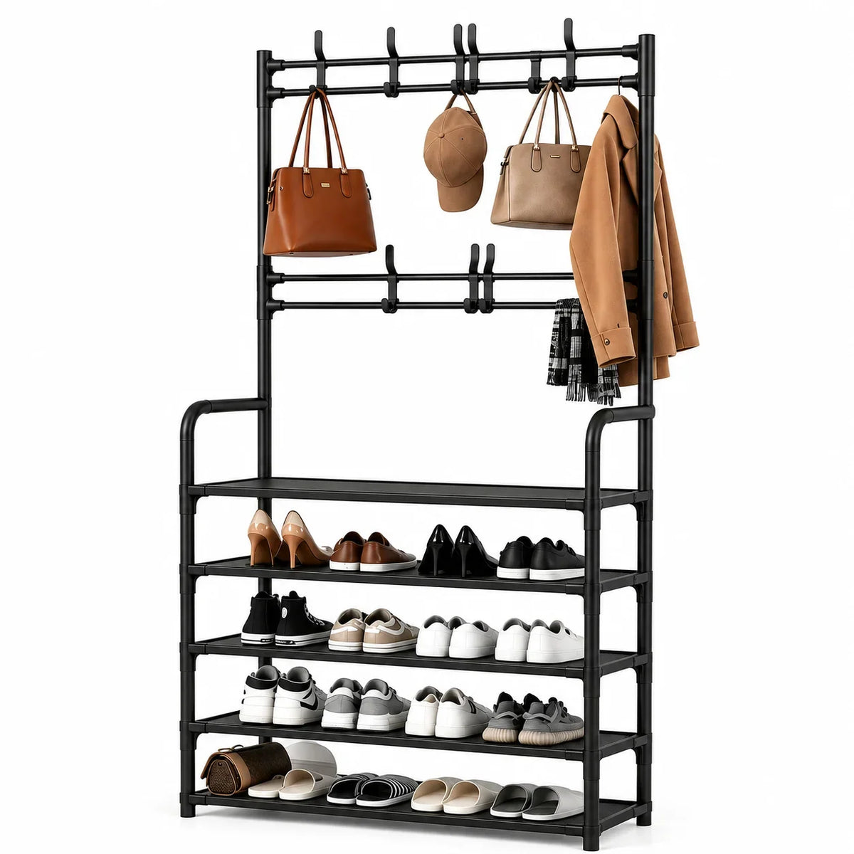 4-in-1 Folding Entryway Organizer