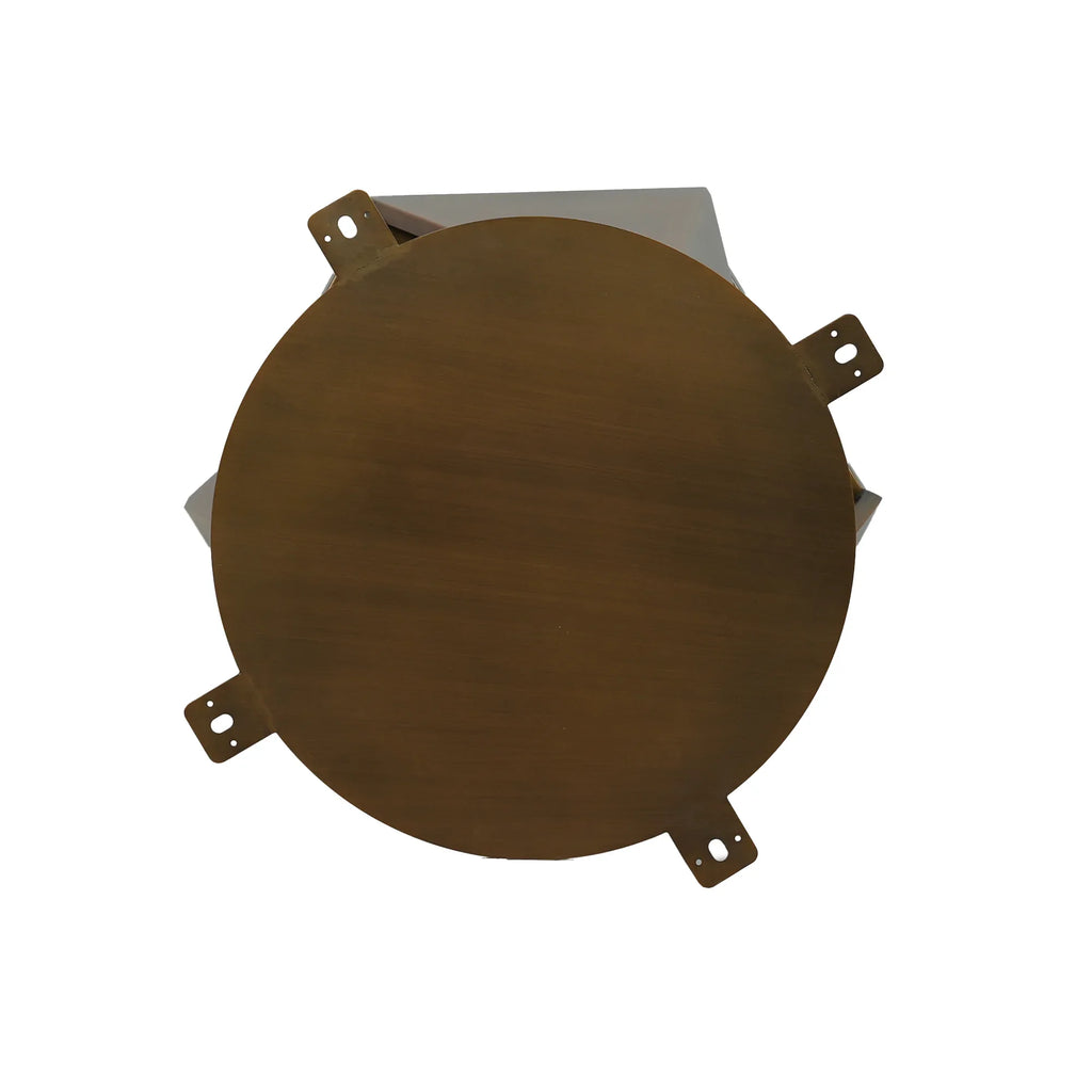 Marbella Sintered Stone Dining Table | 59" White Gloss Round With Lazy Susan Turntable