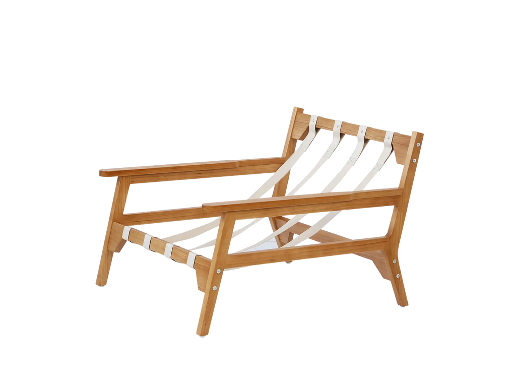 Modern 1-Seater Beige Small Space Accent Chair | 1-Piece, Plush Fabric, Solid Wood Frame, Flat Wooden Arms