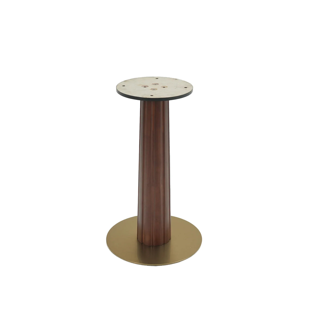 Nero Sintered Stone Bistro Table | 34" Black Square With Wood Base