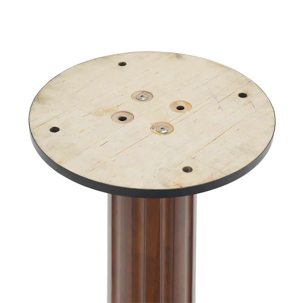 Nero Sintered Stone Bistro Table | 34" Black Square With Wood Base