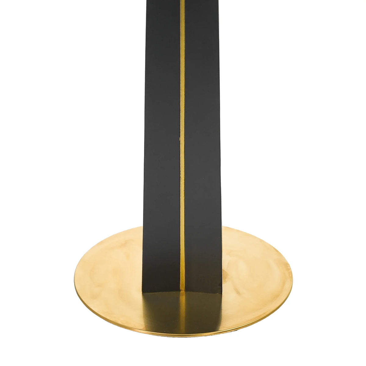 Nero Sintered Stone Bistro Table | 34" White Round With Wood Base