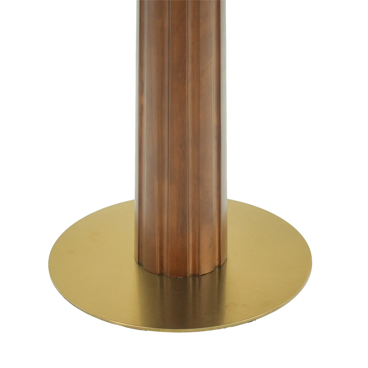 Nero Sintered Stone Bistro Table | 34" Black Round With Wood Base