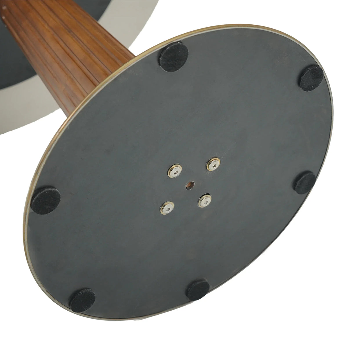Nero Sintered Stone Bistro Table | 34" Pandora Round With Wood Base
