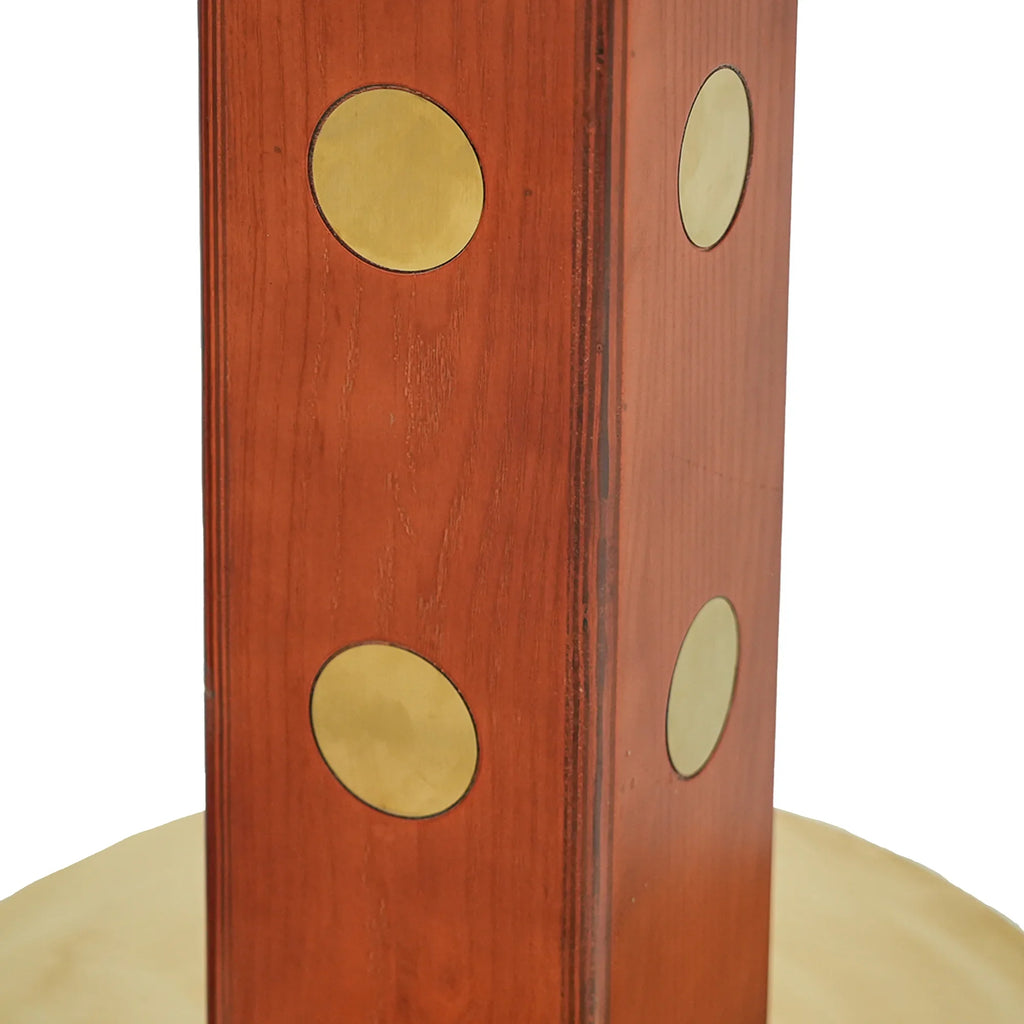 Nero Sintered Stone Bistro Table | 34" Pandora Round With Wood Base