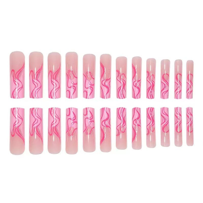 Trendy Abstract Nail Art Extensions
