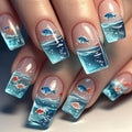 Underwater Scene Press-On Nails