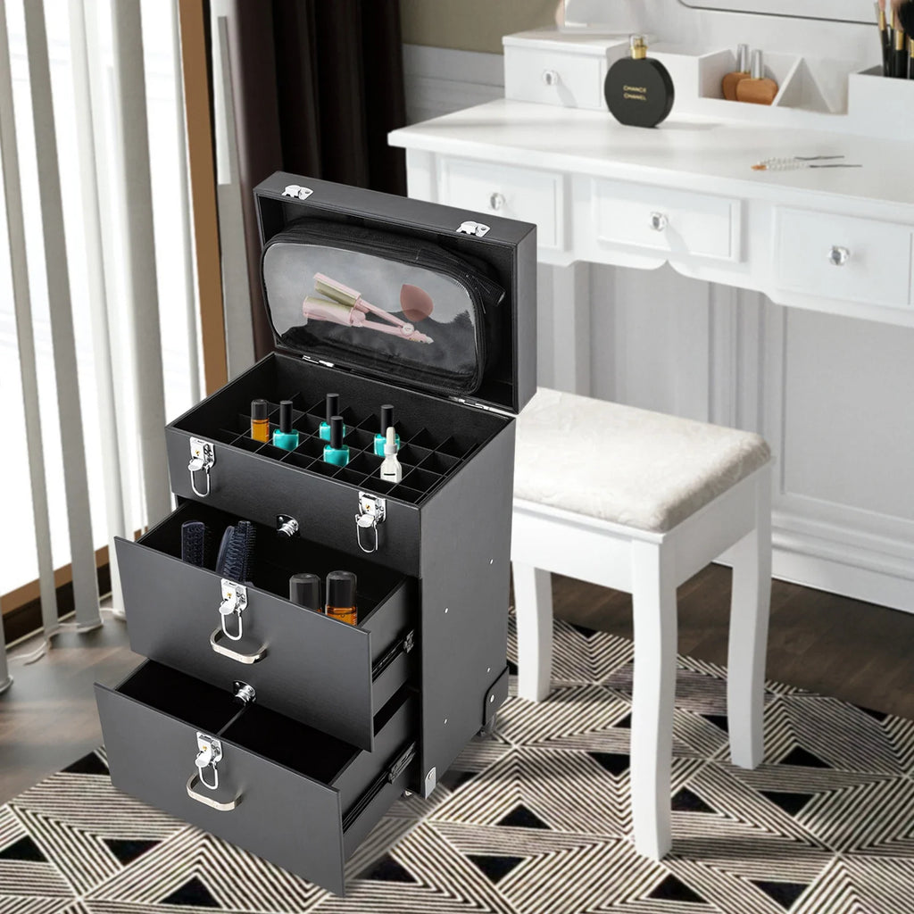 Rolling Makeup Train Case