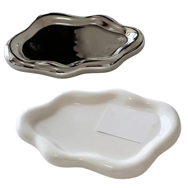 Electroplated Ceramic Jewelry Tray