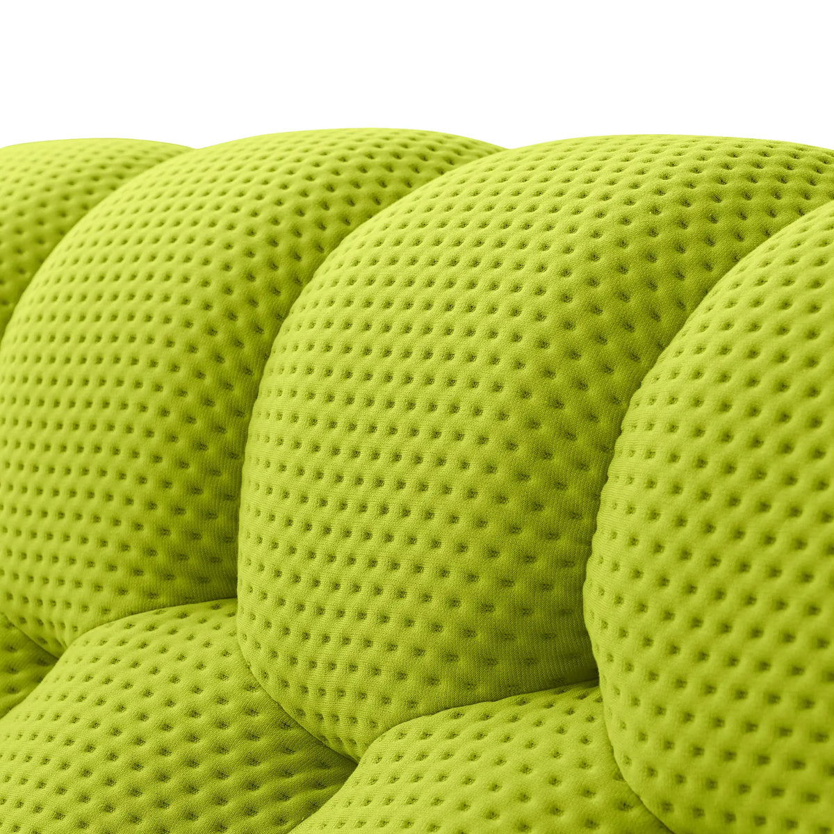 Essential 5-Seater lime-green 3D-Knitted Fabric V-Shaped Sectionals | 2-Piece, 3D-Knitted Fabric, Apartment Friendly