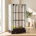 Raised Planter Bed with Trellis